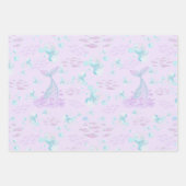 Feuille De Papier Cadeau Sirène magique sous la mer (Devant 2)