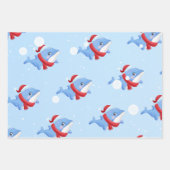 Feuille De Papier Cadeau Sirène sous la mer Noël (Devant 3)