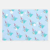 Feuille De Papier Cadeau Sirène sous la mer Noël (Devant 2)