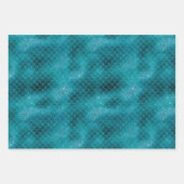 Feuille De Papier Cadeau Sirène Turquoise (Devant 2)