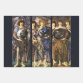 Feuille De Papier Cadeau SIX JOURS D'ANGELS DE CRÉATION par Edward Burne Jo (Devant 2)