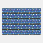 Feuille De Papier Cadeau Skateboard Christmas Tree Skateboard (Devant 2)