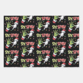 Feuille De Papier Cadeau Skeleton 6 7 Christmas Six Seven Meme Xmas (Devant)