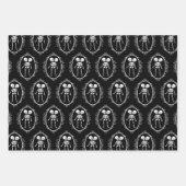 Feuille De Papier Cadeau Skeleton Siamese Twins (Devant)