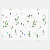 Feuille De Papier Cadeau Ski alpin | Ski de vacances hiver (Devant 3)