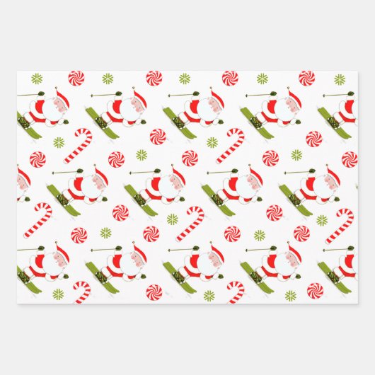 Feuille De Papier Cadeau Ski créatif Ski de vacances (Devant)