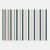 Feuille De Papier Cadeau Ski & Snowboard Goggles & Stripes Gift Wrap (Devant 3)