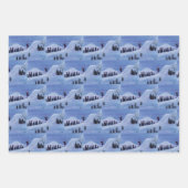 Feuille De Papier Cadeau Skieurs (Devant 3)