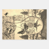 Feuille De Papier Cadeau Skull d'Halloween (Devant 2)