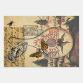 Feuille De Papier Cadeau Skull d'Halloween (Devant)