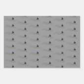 Feuille De Papier Cadeau Skull lover bookish Christmas gothic wrapping pape (Devant 2)