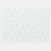 Feuille De Papier Cadeau Sleepy Moons and Stars Boho Mix (Devant 3)