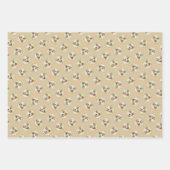 Feuille De Papier Cadeau Sloughi Peinture Sable doré mignon Art Chien origi (Devant 3)