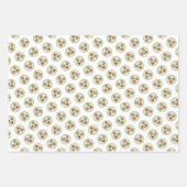 Feuille De Papier Cadeau Sloughi Peinture Sable doré mignon Art Chien origi (Devant 2)