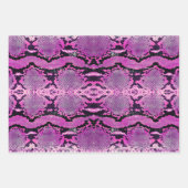 Feuille De Papier Cadeau Snakeskin, Constricto Boa Rose Chaud (Devant 3)