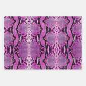 Feuille De Papier Cadeau Snakeskin, Constricto Boa Rose Chaud (Devant)
