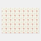 Feuille De Papier Cadeau Snoopy et Ballons Anniversaire (Devant 3)