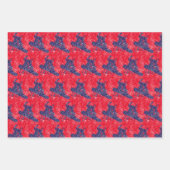 Feuille De Papier Cadeau Snowboardeur haut sur une pente (Devant 3)