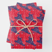 Feuille De Papier Cadeau Snowboardeur haut sur une pente (En situation)