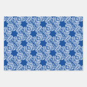 Feuille De Papier Cadeau Snowflakes and Stars (Devant)