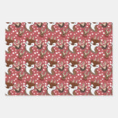 Feuille De Papier Cadeau Snowflakes de Red Reinder (Devant)