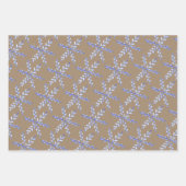 Feuille De Papier Cadeau Snowflakes Scandinave Rustique Kraft (Devant 3)