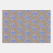 Feuille De Papier Cadeau Snowflakes Scandinave Rustique Kraft (Devant 2)
