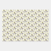 Feuille De Papier Cadeau Snowman à l'ancienne (Devant)