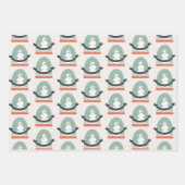 Feuille De Papier Cadeau Snowman holiday  (Devant)