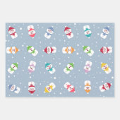 Feuille De Papier Cadeau Snowman Winter Wonderland (Devant 2)