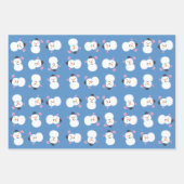Feuille De Papier Cadeau Snowman Winter Wonderland (Devant)