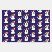 Feuille De Papier Cadeau Snowman With Text Wrapping Paper Sheets (Devant 2)