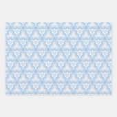 Feuille De Papier Cadeau Snowy Blue Swirl (Devant 2)