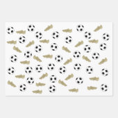 Feuille De Papier Cadeau Soccer Classique Moderne Nettoie Ball (Devant 3)