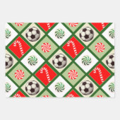 Feuille De Papier Cadeau Soccer Noël Idées cadeaux de Noël (Devant 3)
