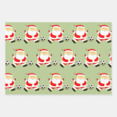 Feuille De Papier Cadeau Soccer Noël Idées cadeaux de Noël (Devant)