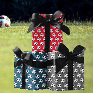 Feuille De Papier Cadeau Soccer Sports Party