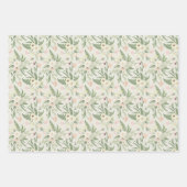 Feuille De Papier Cadeau Soft Mint Green Garden Motif (Devant 3)