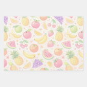 Feuille De Papier Cadeau Soft Pastel Seamless Fruit Pattern (Devant 2)