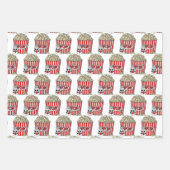 Feuille De Papier Cadeau Soirée cinéma à thème Anniversaire (Devant)