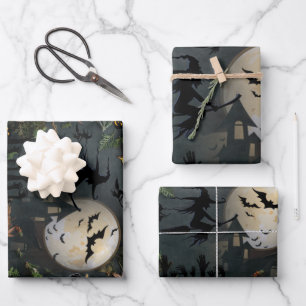 Feuille De Papier Cadeau Soirée de Witch