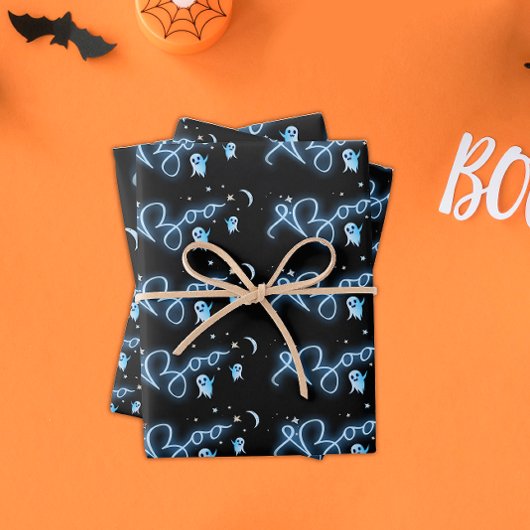 Feuille De Papier Cadeau Soirée d'Halloween Mansion fête