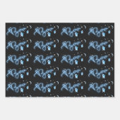 Feuille De Papier Cadeau Soirée d'Halloween Mansion fête (Devant)