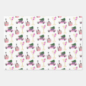 Feuille De Papier Cadeau Soirée du Nouvel An à Noël (Devant 3)