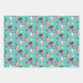 Feuille De Papier Cadeau Soirée du Nouvel An à Noël (Devant 2)