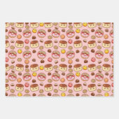 Feuille De Papier Cadeau Soirée Kawaii sucrée (Devant)