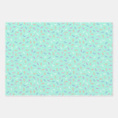 Feuille De Papier Cadeau soirée motif carrelée (Devant 3)