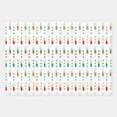 Feuille De Papier Cadeau Soirée motif en carrelage de l'infirmière (Devant 2)