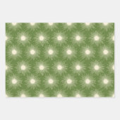 Feuille De Papier Cadeau Soleil de Noël moderne du Moyen-siècle (Devant 2)