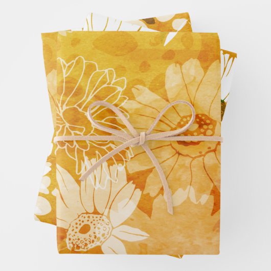 Feuille De Papier Cadeau Soleil matinal (En situation)